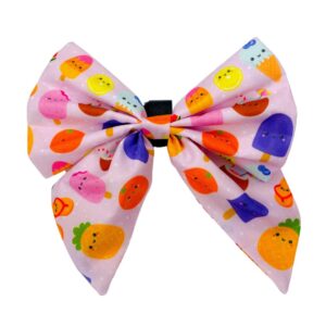 Dog Bow Tie - Tropical Party - Pink