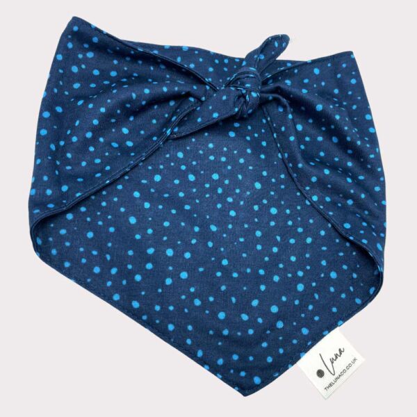 Dog bandana - dotty for you blue
