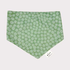 Dog bandana - dotty for you green