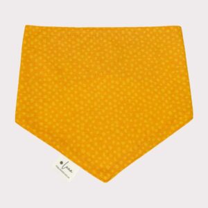 Dog bandana - dotty for you yellow