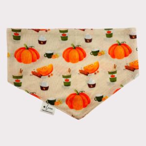 Autumn dog bandana, pumpkin spice