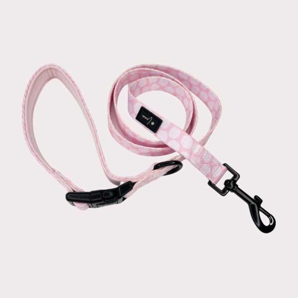 Neoprene dog lead Dotty For You pink