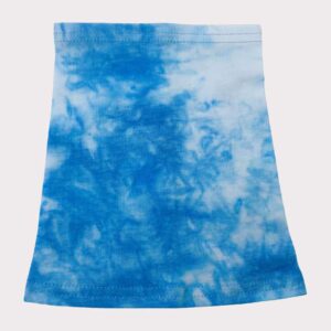 Blue tie dye dog snood