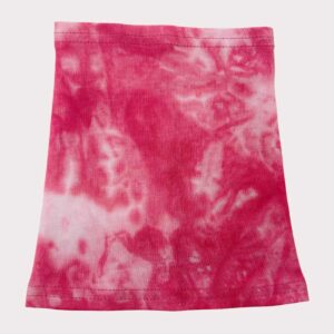 Pink tie dye dog snood