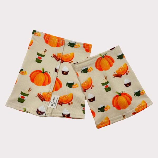 Pumpkin spice pattern dog snood