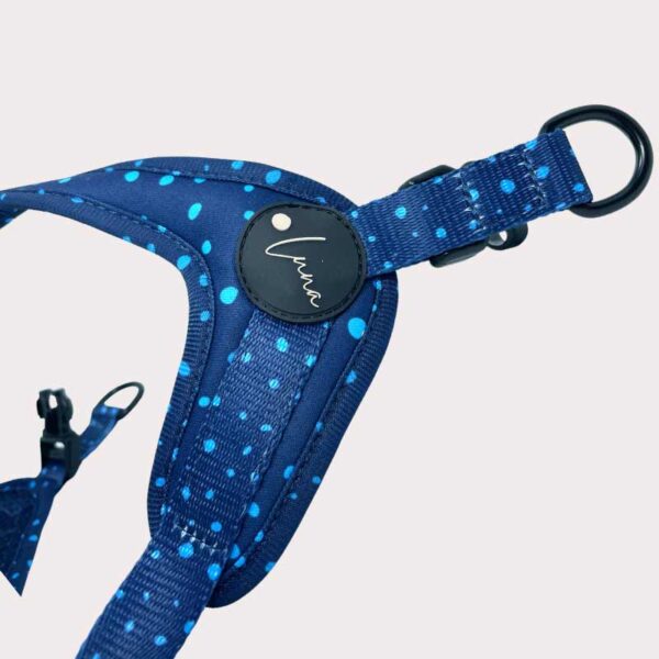 Step-in dog harness blue