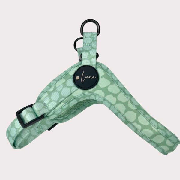 Step-in dog harness green