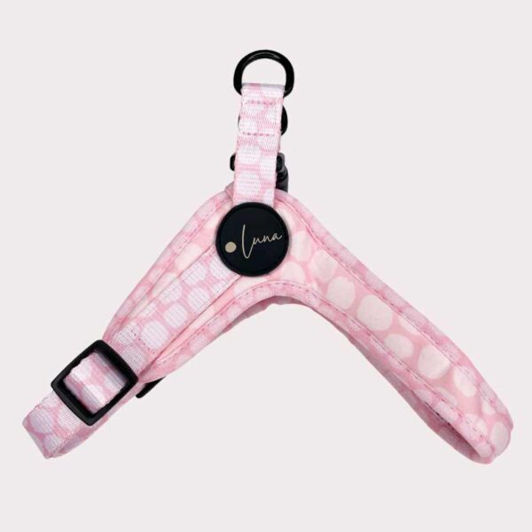 Step-in dog harness pink