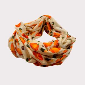 Snood Scarf for humans, snood scarves, pumpkin spice
