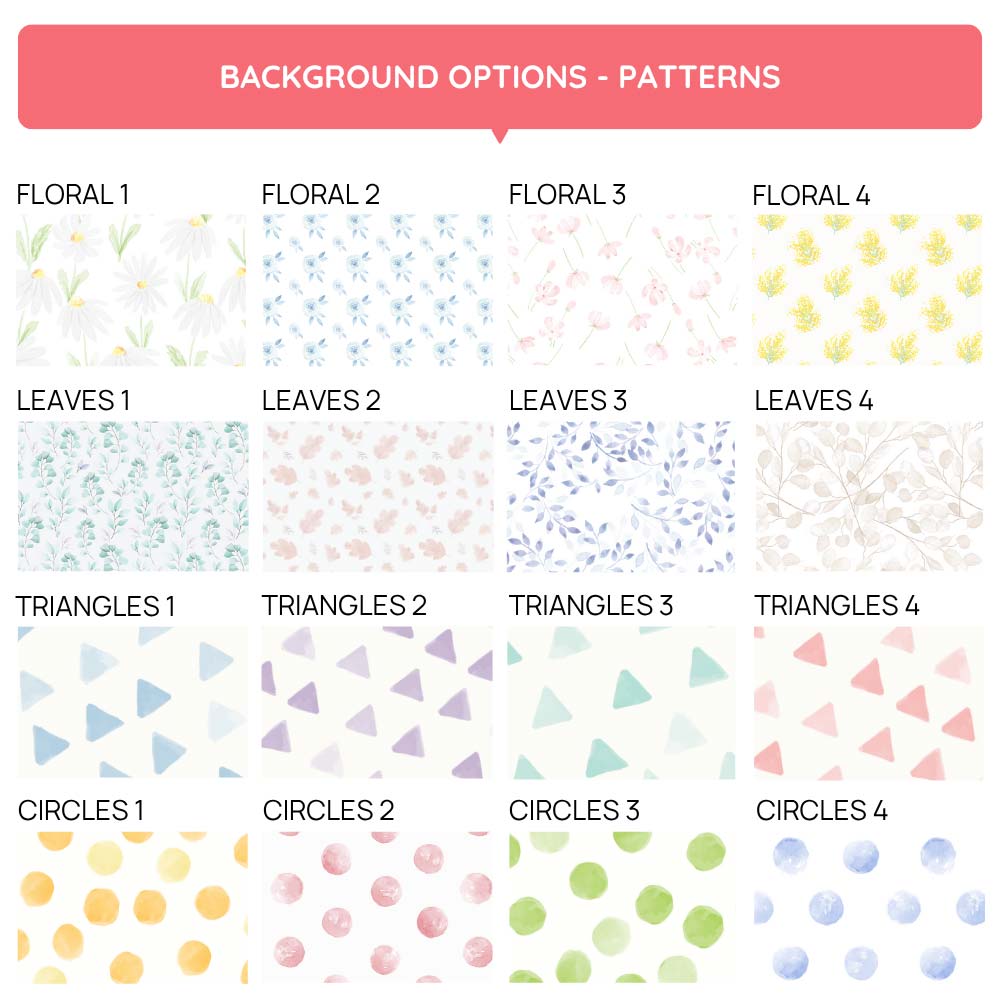 Dog ID Tag background patterns