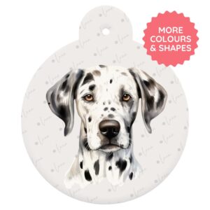 Dalmatian Dog ID Tag – Watercolour Style