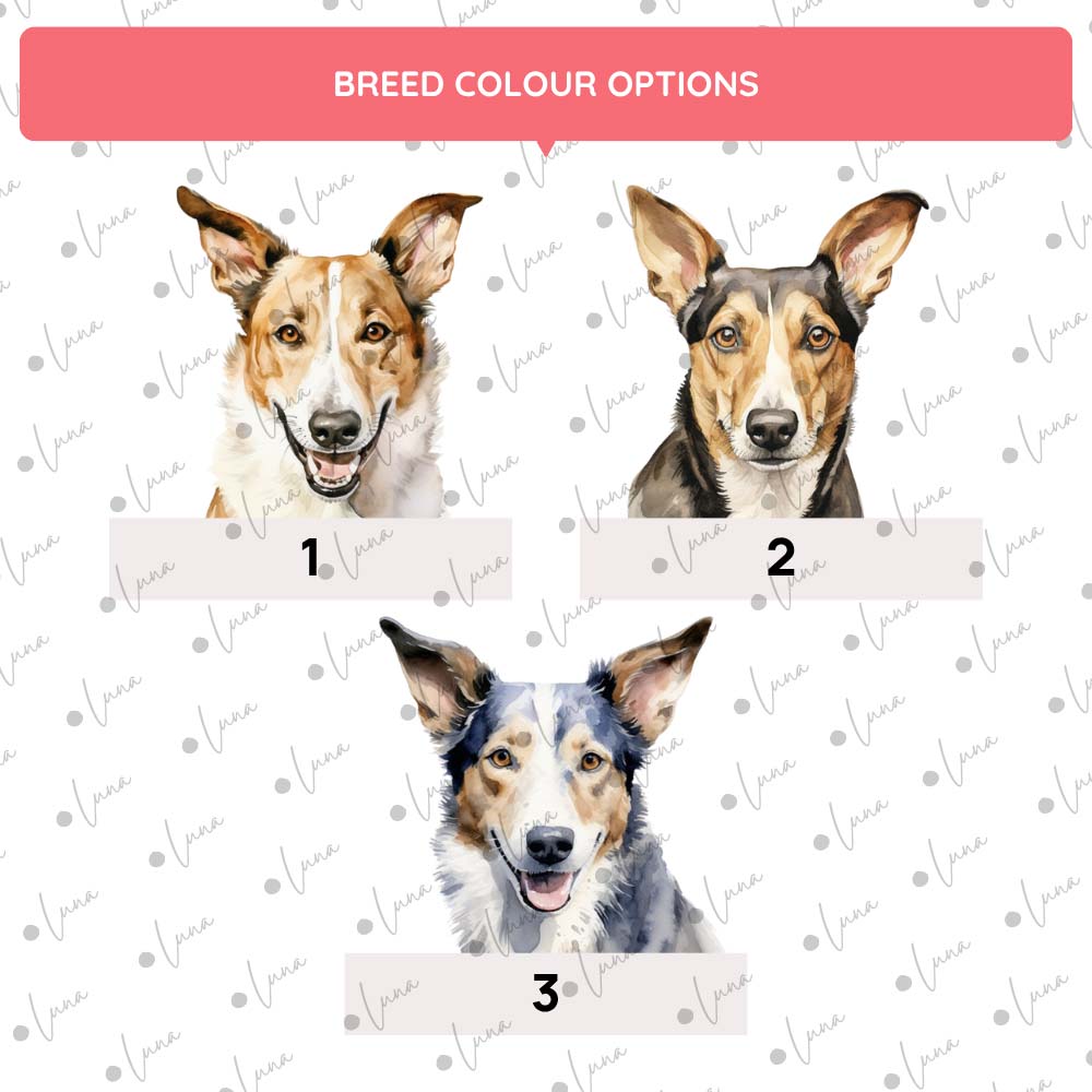 Smooth Collie Dog ID Tag – Watercolour Style