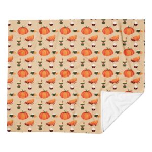 Pumpkin throw blanket for autumn and Halloween